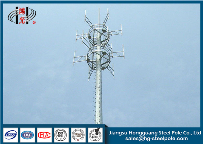 Torri dell'albero di telecomunicazione di altezza Q345 di H25m per industria di radiodiffusione